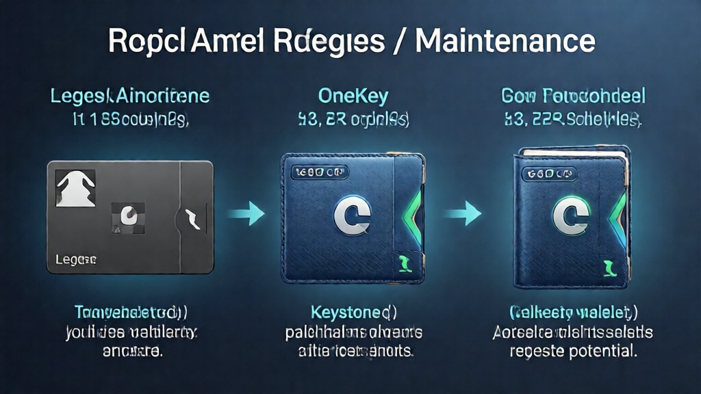 Comparing Maintenance Costs: Ledger vs. OneKey vs. Keystone